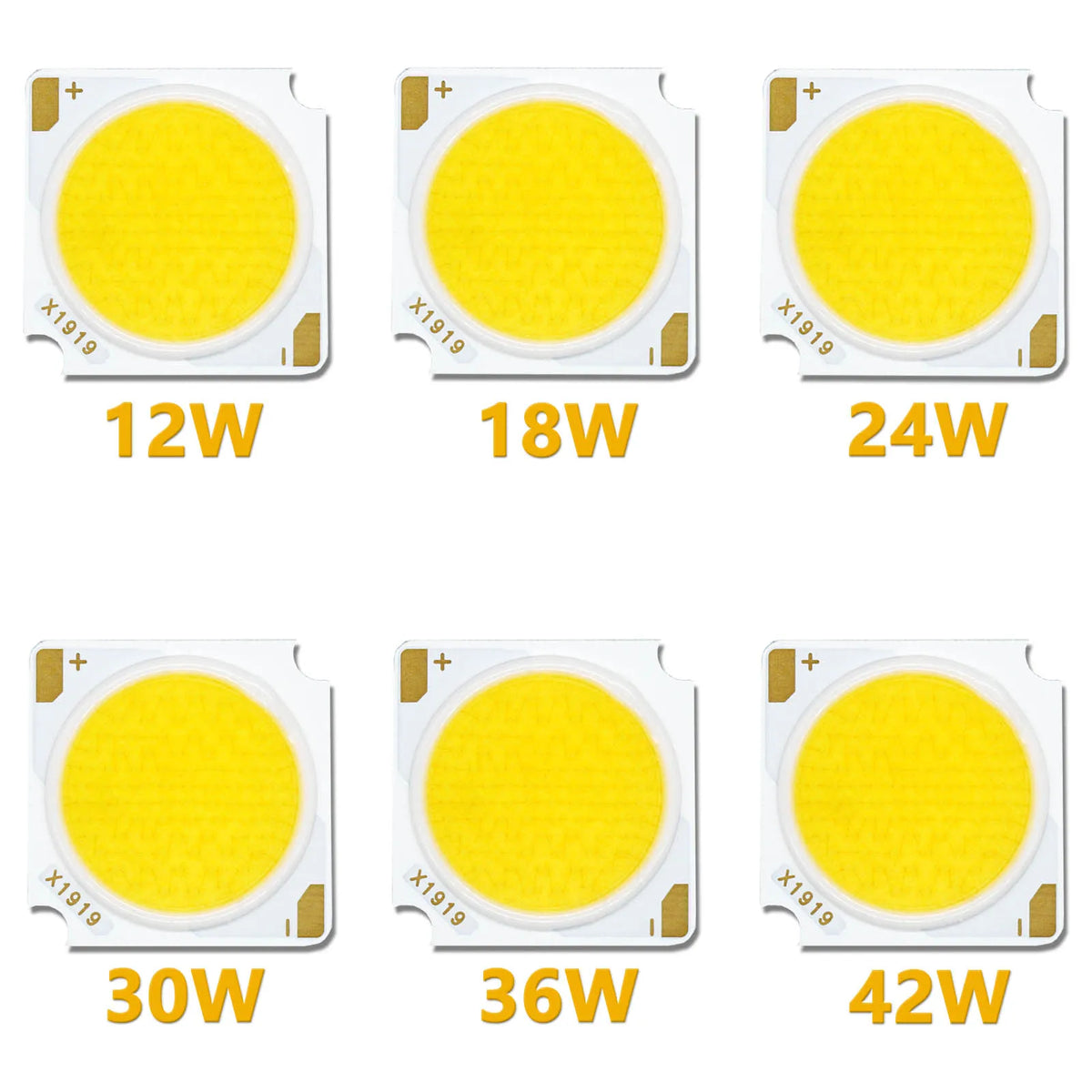 ampoule led 12w 18w 24w 30w 36w 42w blanc chaud neutre 19x19mm modernes