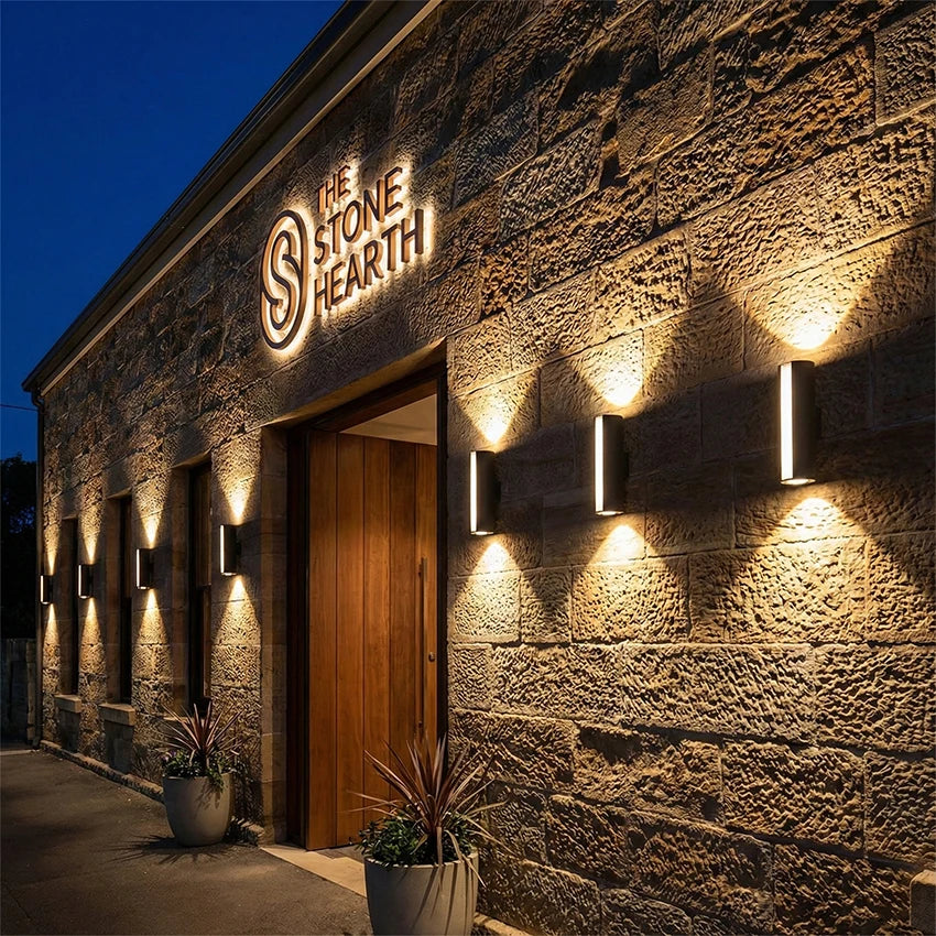 Éclairage moderne applique murale blanc LED 12W éclairage cuisine chambre salle manger étanche IP65