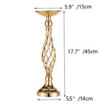 Support floral or réticulé moderne bouquet artificiels 45cm 52cm 59cm mariage table