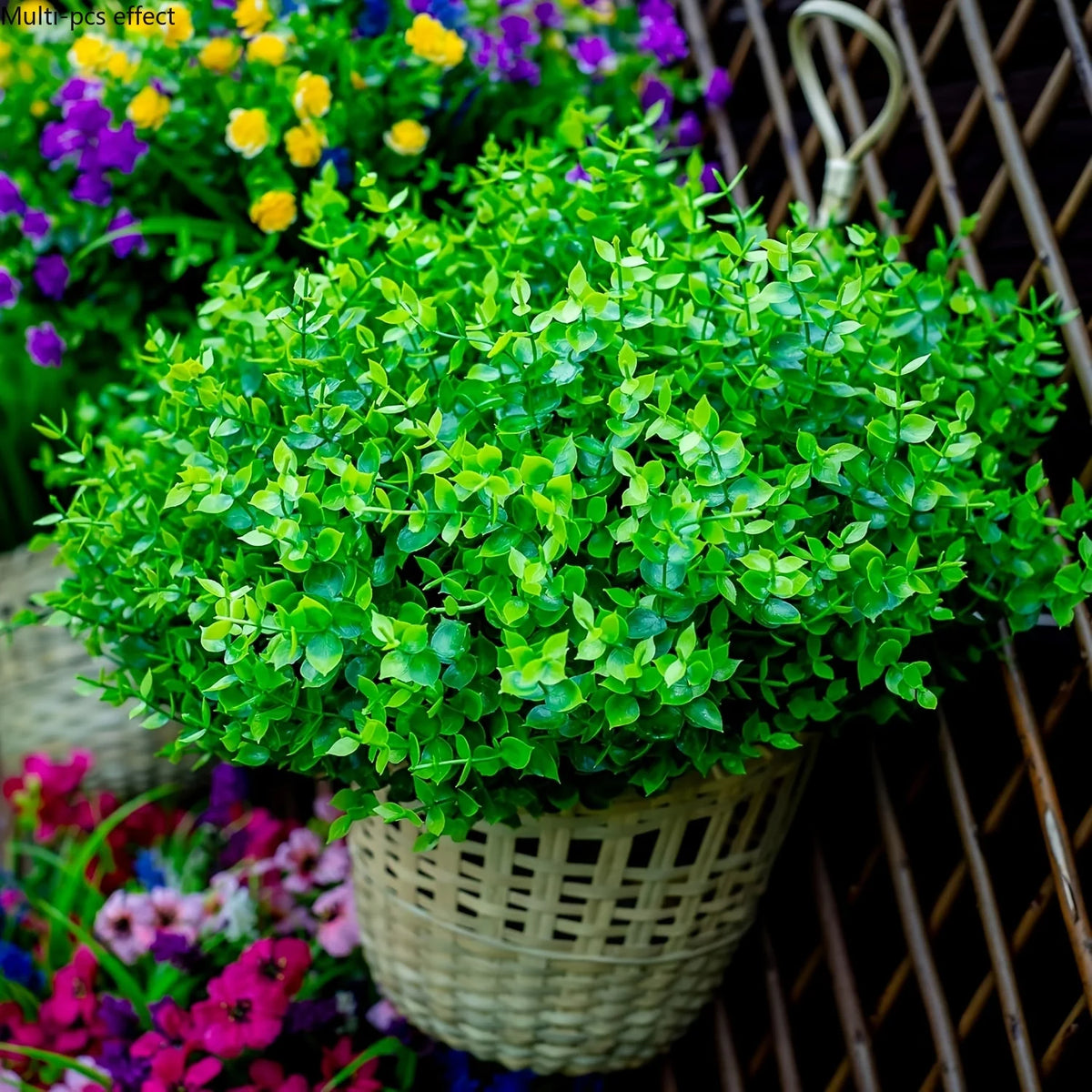plantes artificielles decoration maison exterieur arbres vert feuilles brillantes moderneextérieur