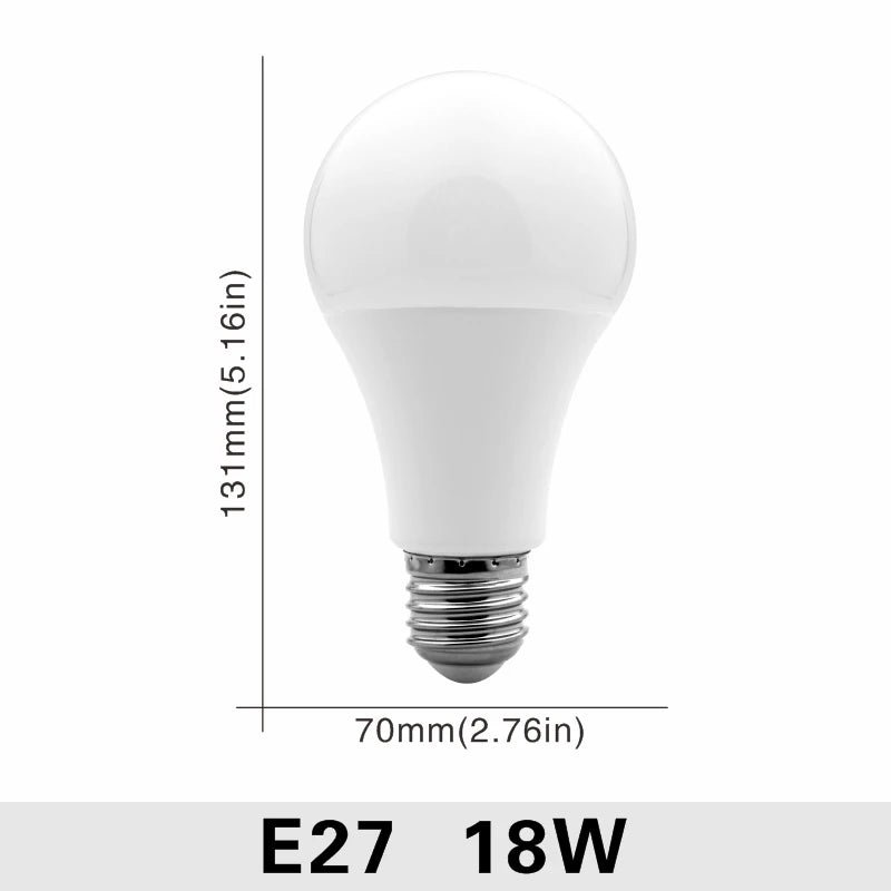 Ampoules LED E27 E14 blanc froid moderne 50000h 85+CRI 3W 20W