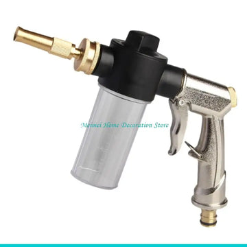 pistolet mousse lavage automobile argenté noir doré transparent industriel utilitaire