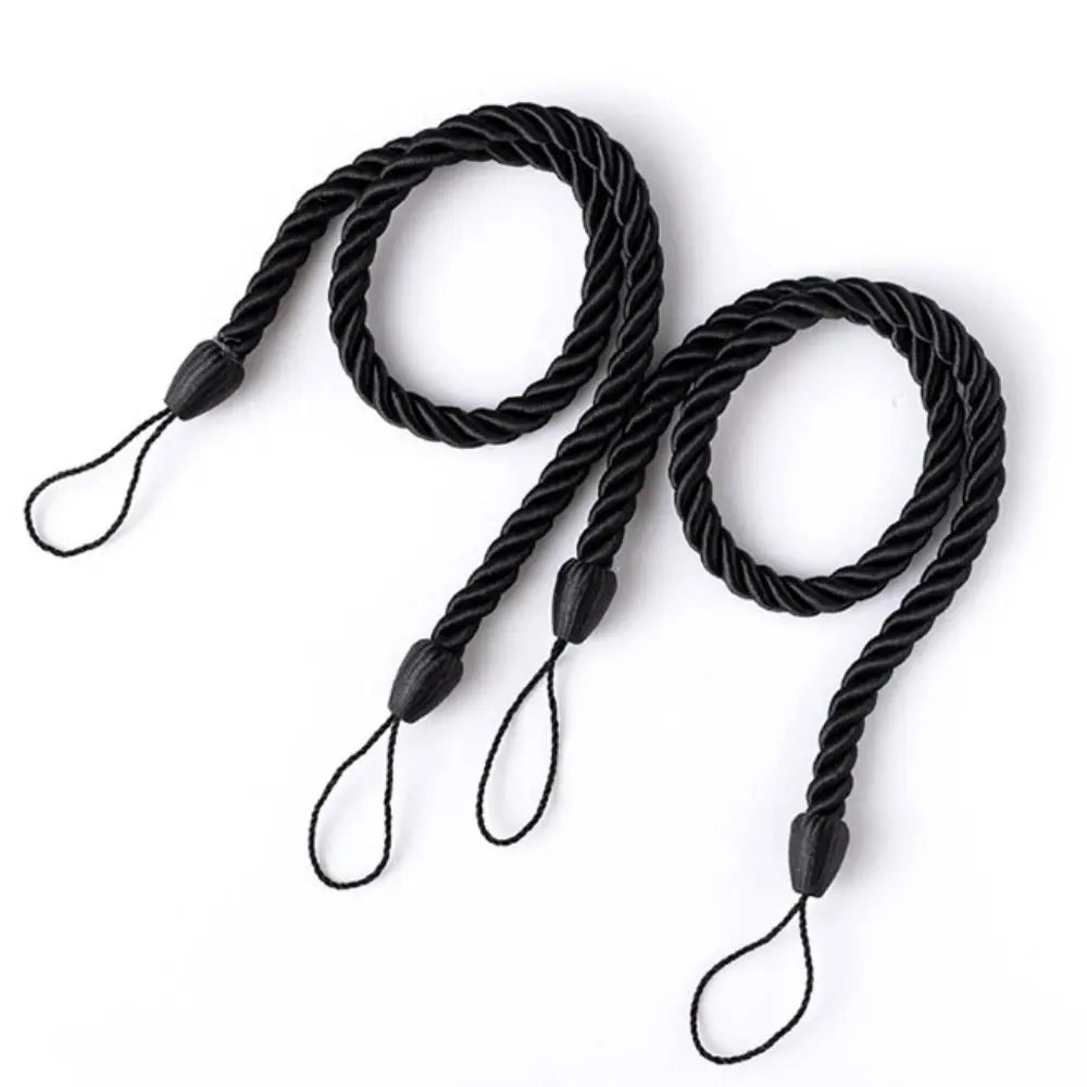 corde rideaux tissée main moderne anneaux gris marron noir blanc bleu marine rouge vert