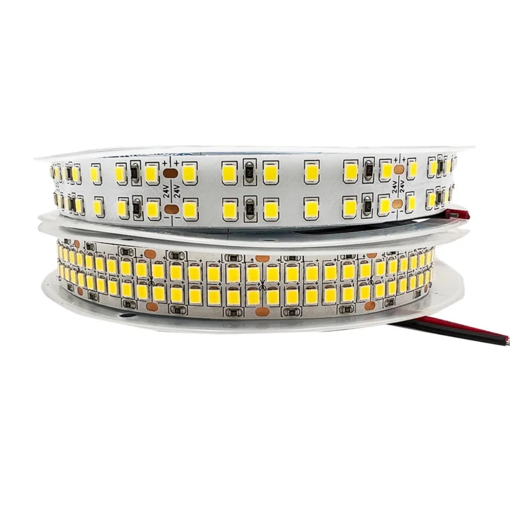 ruban led 12v 24v 480leds blanc chaud adhésif moderne 5m 3500k blanc naturel