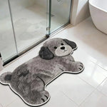 tapis sol antidérapant chats chiens pelucheux moderne décoration maison beige gris bleu marine