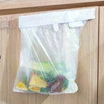 porte sac poubelle suspendu blanc transparent minimaliste attache placard rangement cuisine salle bains