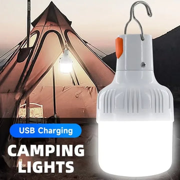 lanterne portable camping led rechargeable usb blanc orange emergency