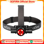 lampe frontale noire led rechargeable ceinture ajustable mode rotation camping