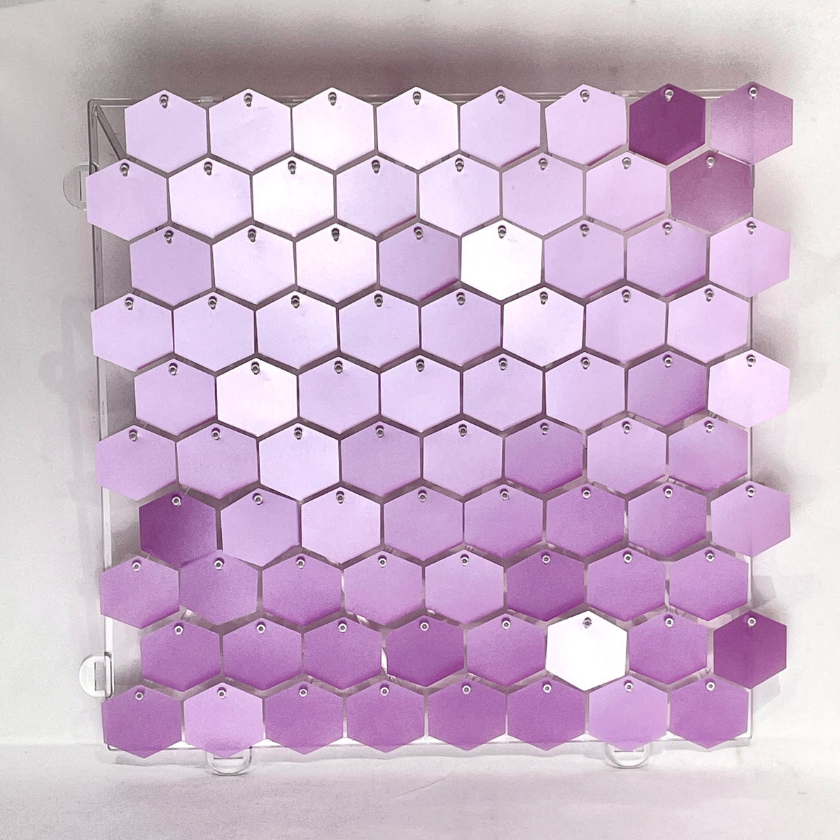 panneau décoration murale hexagonal sequins brillant fond fête mariage anniversaire baby shower décor moderne