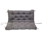 coussin balançoire extérieur gris capitonné imperméable rubans fixation banc jardin moderne