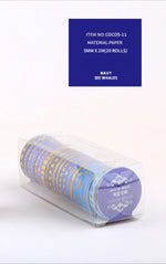 rubans decoratifs washi bleu doré violet marron blanc vert etoiles geometriques brillants vintage adhésifs