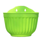 cache pot mural moderne rayures verticales vert violet rose bleu jaune blanc orange marron