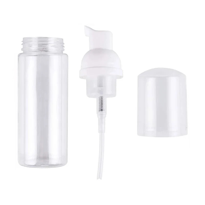 bouteilles mousse transparentes blanches pompe 30ml 50ml 60ml 100ml 150ml 200ml rechargeables cosmétiques
