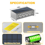 éclairage solaire marches led ip67 étanche autonomie moderne blanc adhésif