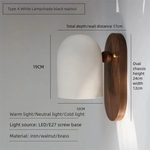 applique murale moderne bois opaque lumière neutre chambre étude entrée minimaliste