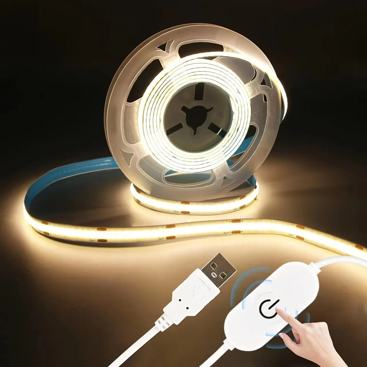 ruban led flexible blanc 320 diodes adhésif usb 3000k 4000k 6000k moderne minimaliste