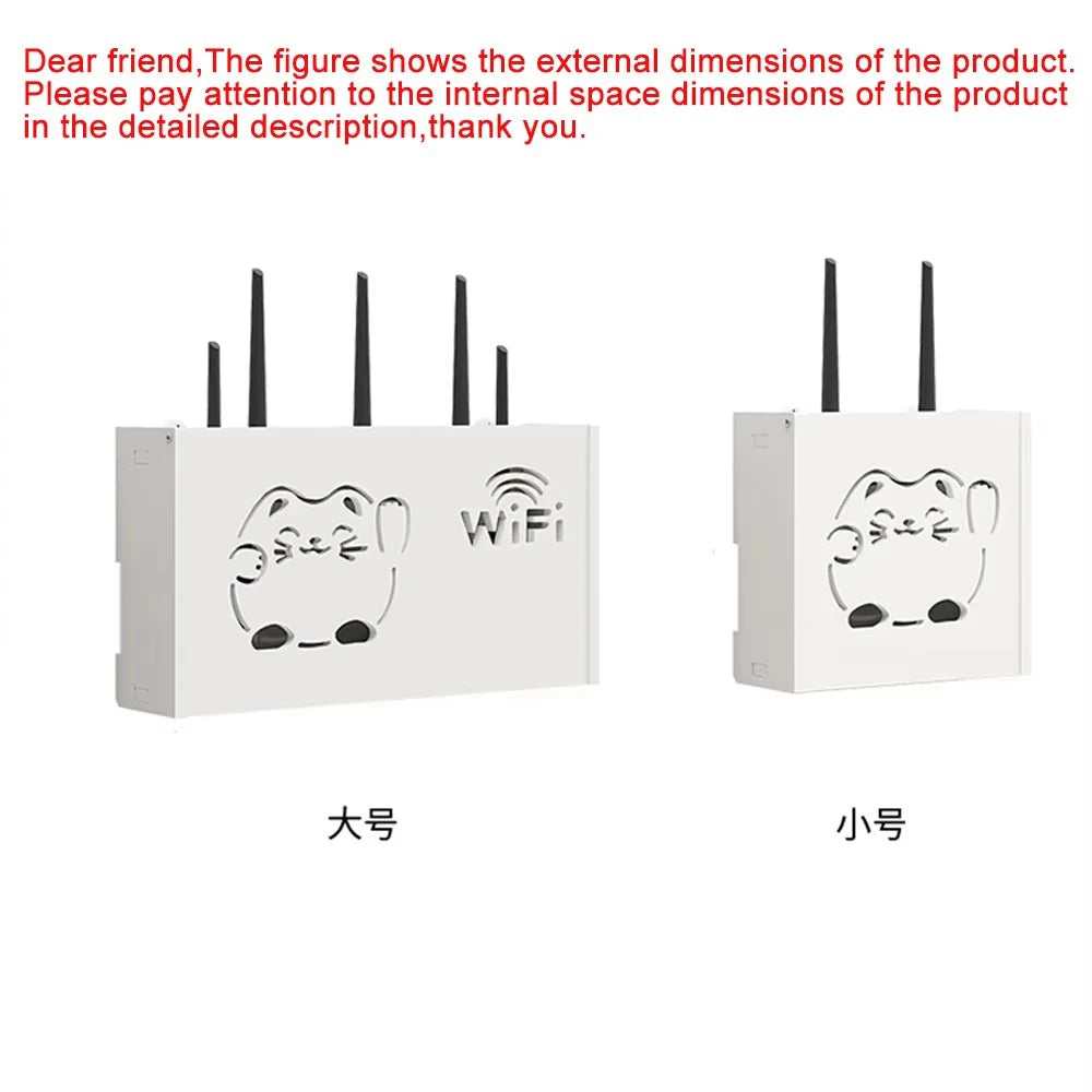 cache réseaux souriant wifi antennes décoration moderne blanc ventilation grille