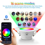 ampoule led intelligente 10w 15w blanc rgb cw tech app contrôle bluetooth voix