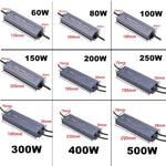 driver led étanche gris métallisé alimentation secteur 12v 24v éclairage extérieur