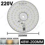 ampoule led 24w 36w 48w couleurs 6000k 3000k source lumineuse smd2835 alu moderne