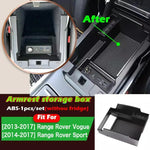 boîte rangement accoudoir central noir range rover sport vogue organisation contemporaine anti dérapant