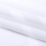 rideau douche moderne rayures horizontales blanc gris clair opacité ourlet standard tissu éva 120cm