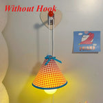 lampe pendante rouge blanche bleue carreaux pinocchio ours kirby chambre étudiant