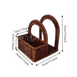panier tressé marron rustique réutilisable serviettes décoration table opacité adulte unisexe