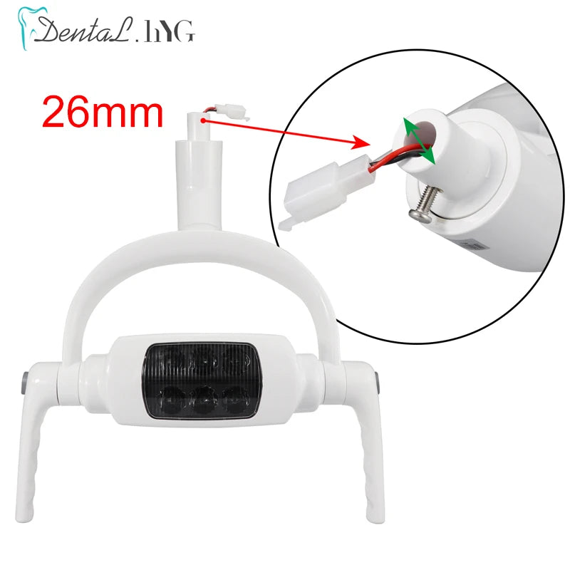 lampe dentaire led led blanc moderne vis fixation accessoires inclusion plastique