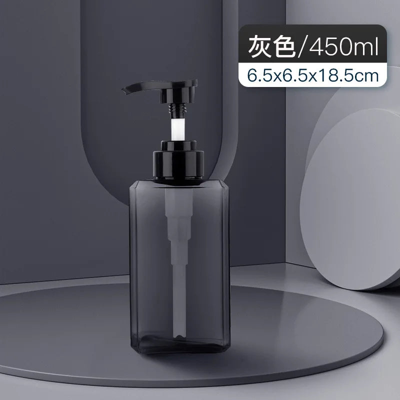 distributeur savon liquide vert foncé 250ml 450ml 650ml moderne minimaliste Pompe pression PETG transparent