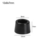 pieds meubles noirs ronds lisses modernes 10 pièces différentes tailles