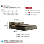 lit double vert olive velours moderne oreillers draps king size assemblage bois chambre