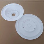 tourne gâteau moderne plateau plastique rose bleu violet blanc pâte décoration cake stand rotating