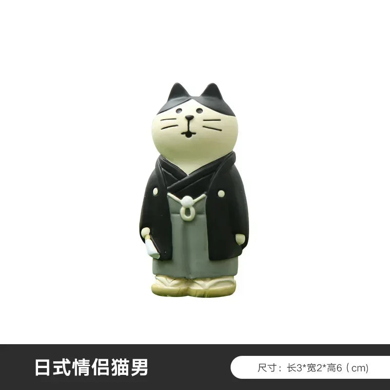 figurines chats mariage arches ballons gâteau floral adorable mignon japonais résine