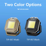 lampe travail rechargeable kaki noir texturée robuste industrielle pliable aimant stroboscope multiple couleurs