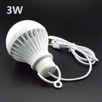 ampoule led 3w 5w 7w usb portable lecture camping lumière blanche moderne