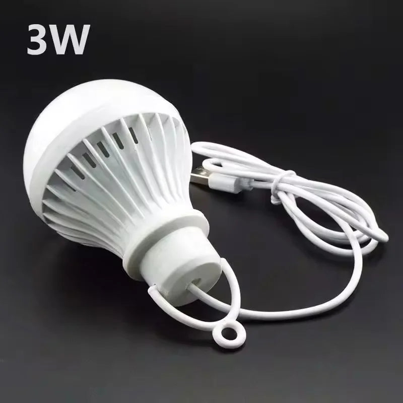 ampoule led 3w 5w 7w usb portable lecture camping lumière blanche moderne
