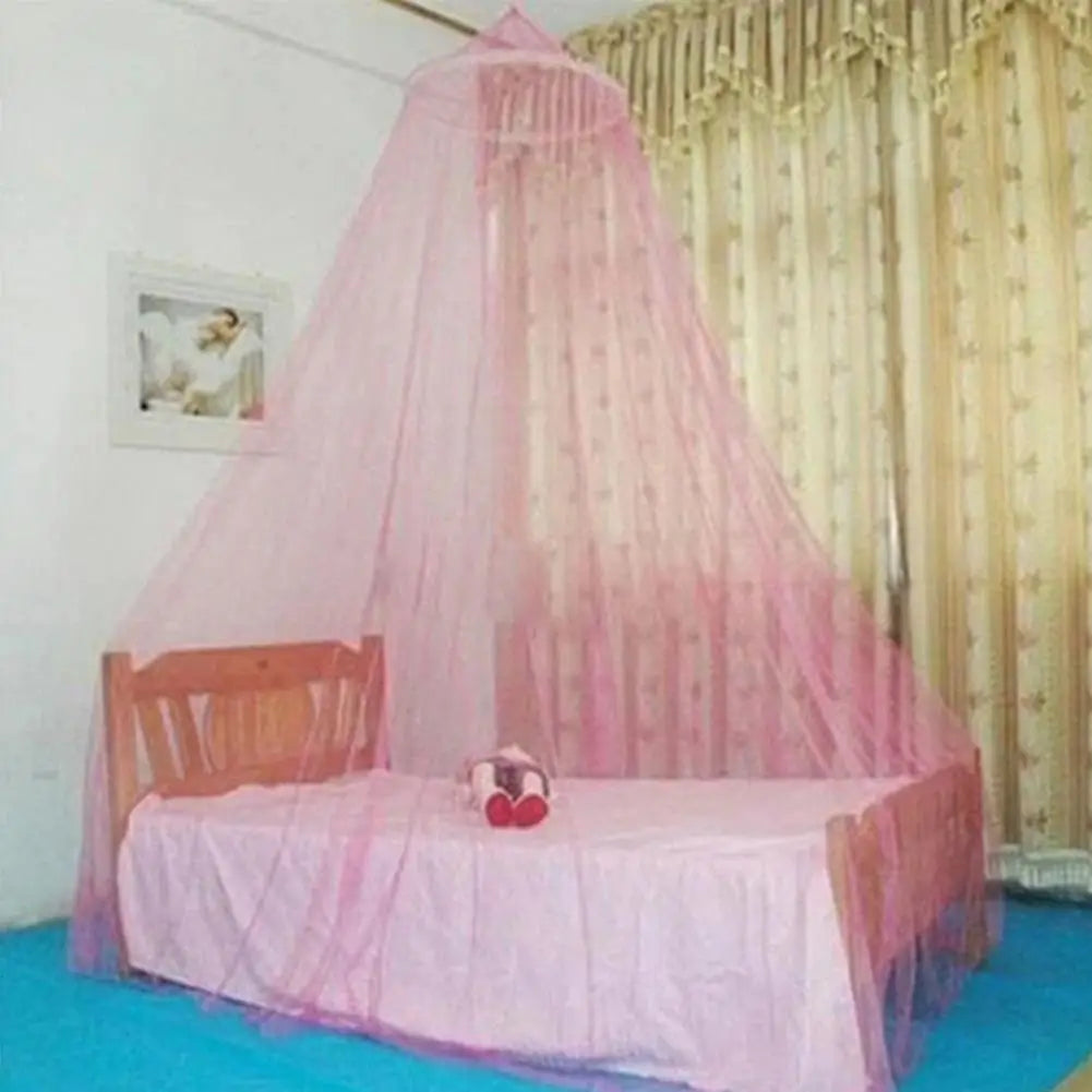 moustiquaire lit dôme rose blanche bleue tissu ajouré dentelle romantique décorative métalliques