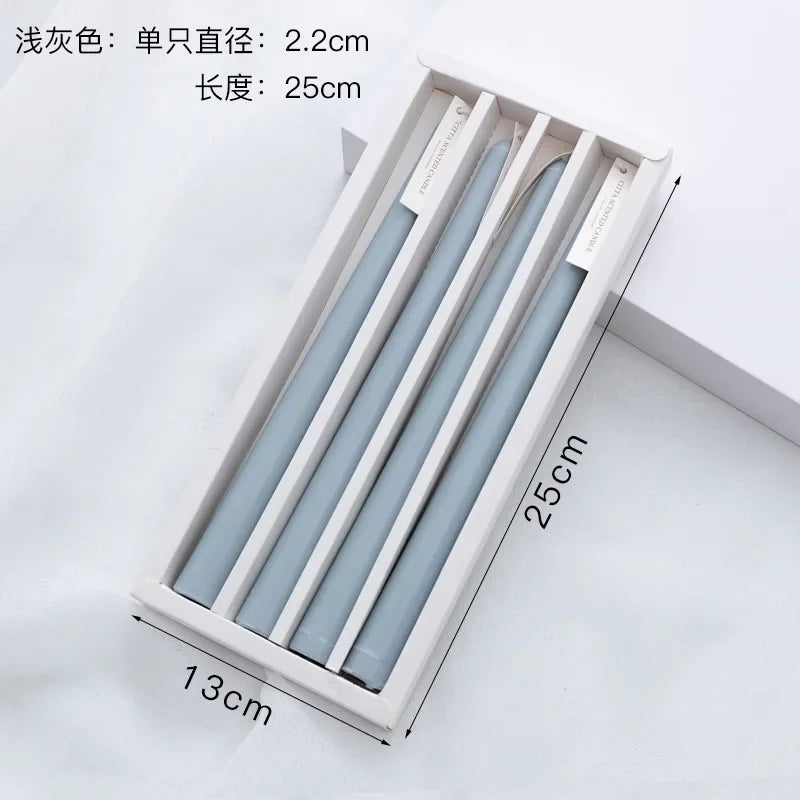 support bougie transparent moderne raisonné injection molding gradient couleur décoration ambiance