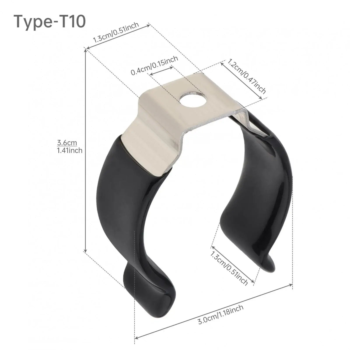 clips t5 t6 t8 t10 t12 noir blanc moderne abs cqc