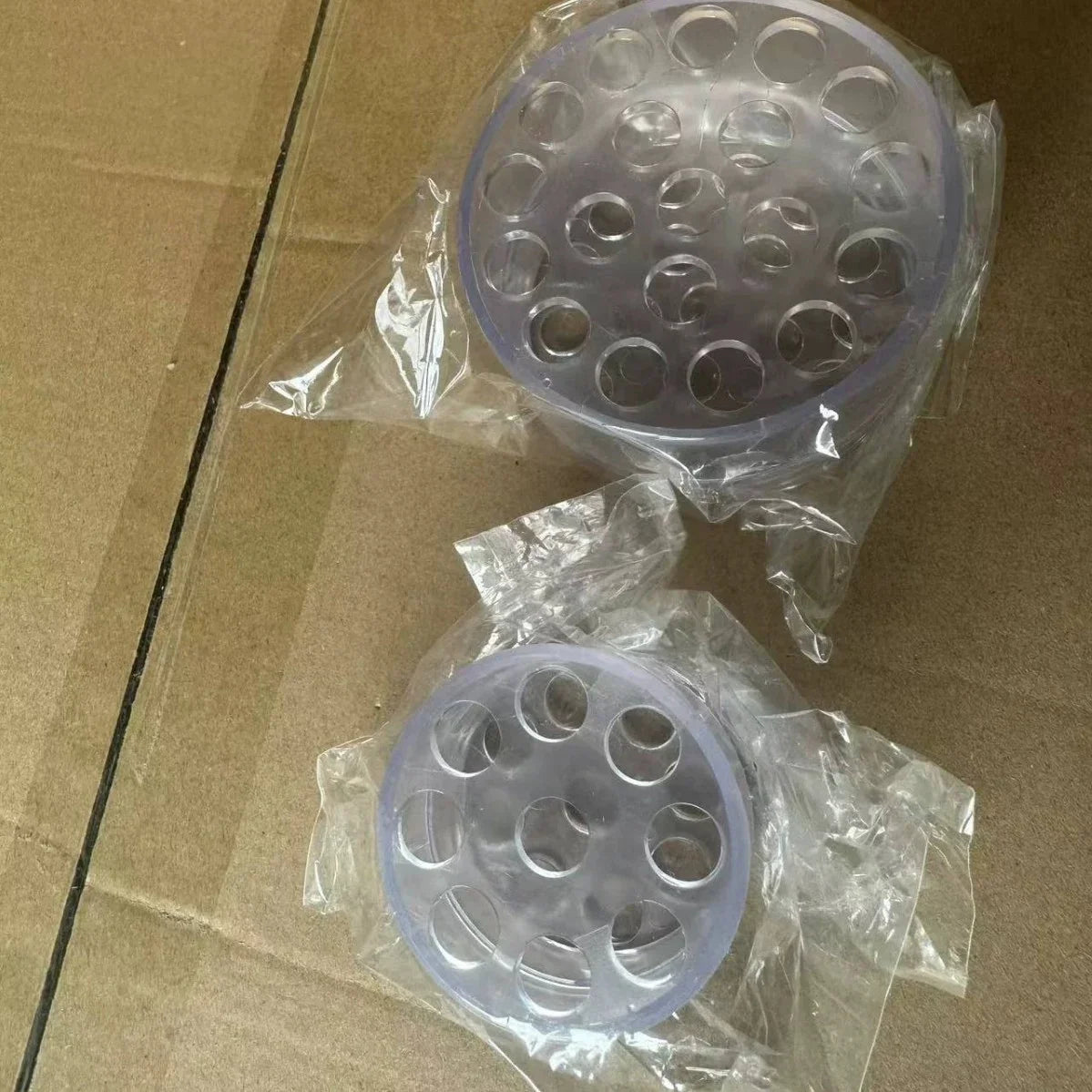 support fleurs transparent moderne perforé adhésif diy 2pcs 4pcs vase