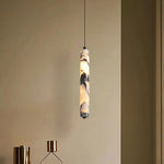 Lampe suspendue marbre moderne blanc noir beige salon chambre 28cm haute qualité