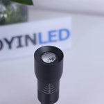 projecteur led noir moderne réglable 60 degrés 7w zoomable surface touch switch aluminium