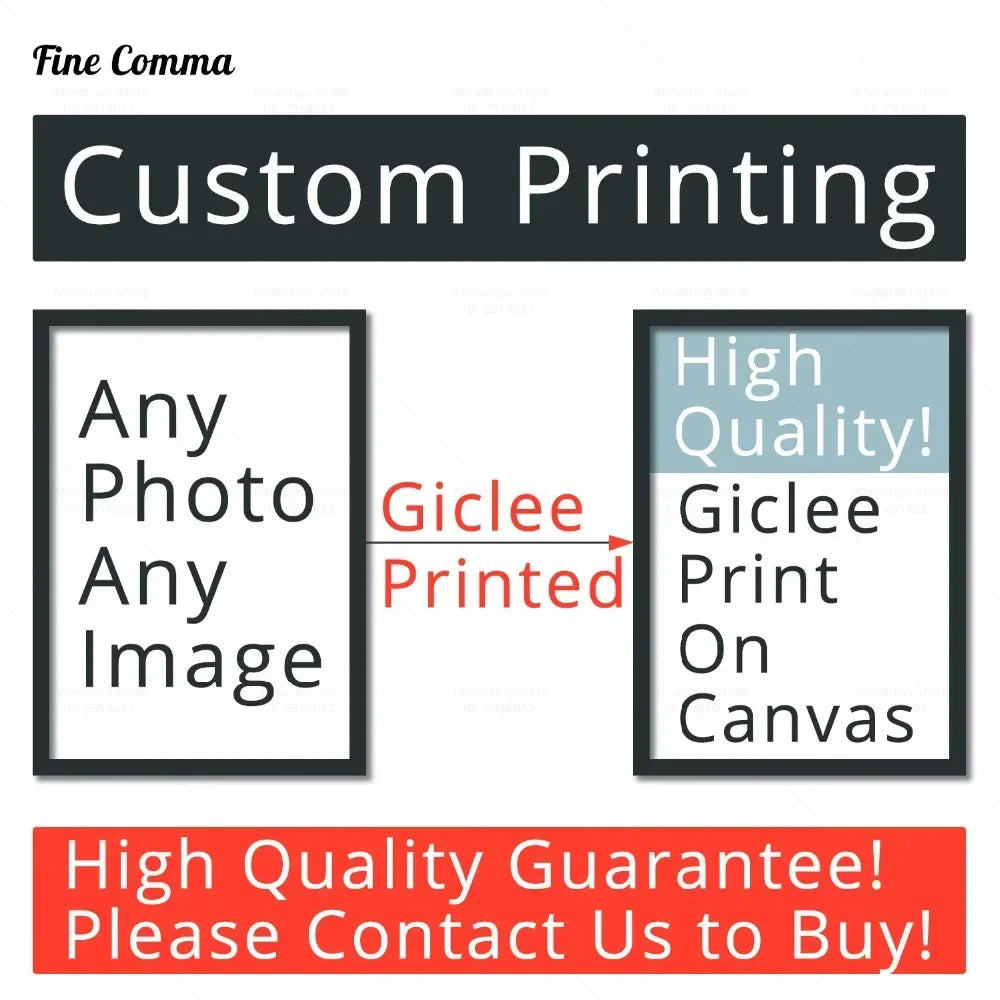 impression giclée éponge toile rectangulaire moderne sans cadre professionnel pigments longue durée art