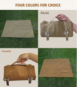 tapis sol pliable oxford vert olive bleu marron clair robuste pratique sac rangement