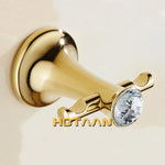 Accessoires salle bain or cristal moderne porte savon support papier toilette porte serviettes mural