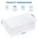 boîtes rangement fournitures scolaires rose bleu jaune transparent texture mat pratique moderne cliquet fermé