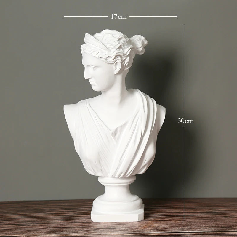 statues antiques blanc buste apollon arthemis sculptures details classiques art grec romain livres papier