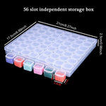 boîtes rangement bijoux plastique réutilisable 28 56 grilles compartiments modernes clips fermeture transparentes