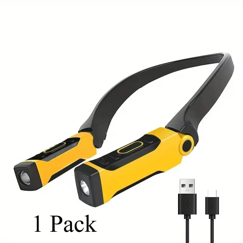 lumière led rechargeable cou deux niveaux luminosité lecture tricot camping réparation pack deux lampes